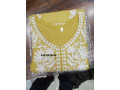 elegant-yellow-embroidered-linen-kurta-1-pc-for-women-in-multan-03070279795-small-2