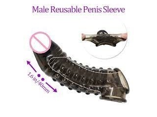 Penis Extender Sleeve Reusable Condoms,03009786886